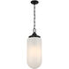 Bryant 3 Light 9 inch Matte Black Pendant Ceiling Light, Essentials