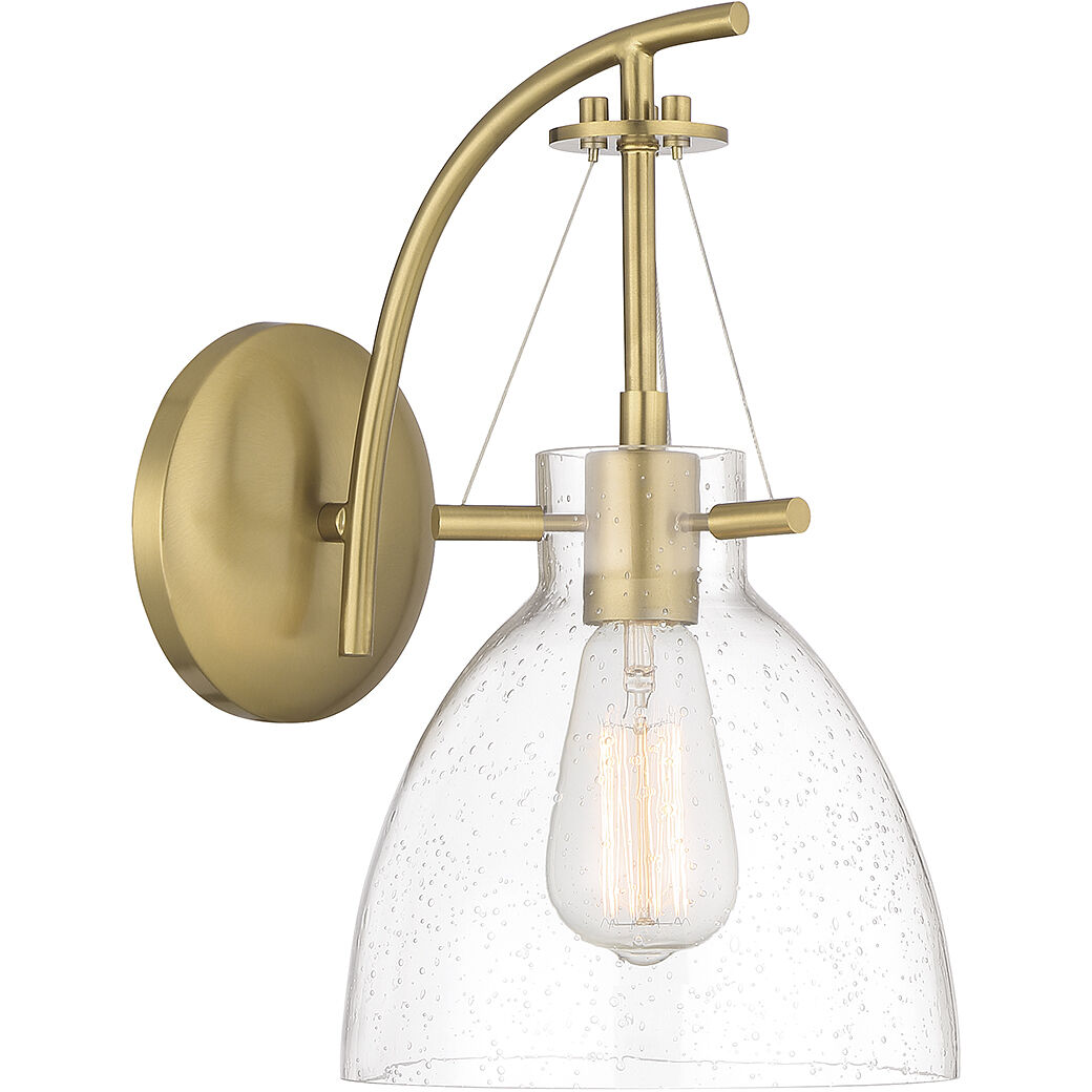 Foster 1 Light 8 inch Warm Brass Wall Sconce Wall Light
