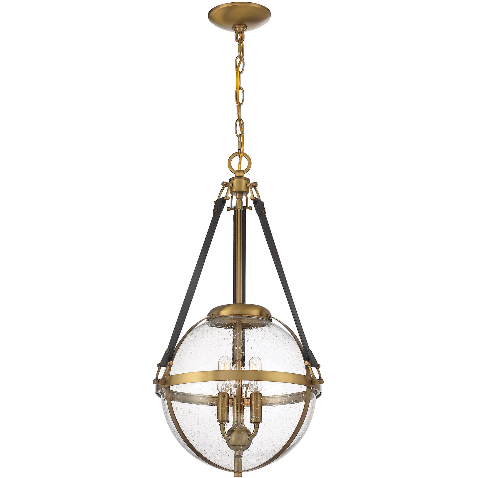 Bozeman 3 Light 14 inch Warm Brass Pendant Ceiling Light