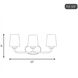 Capra 3 Light 22 inch Warm Brass Bathroom Vanity Light Wall Light, Essentials