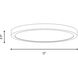 Stella LED 12 inch White Flush Mount Ceiling Light, Essentials