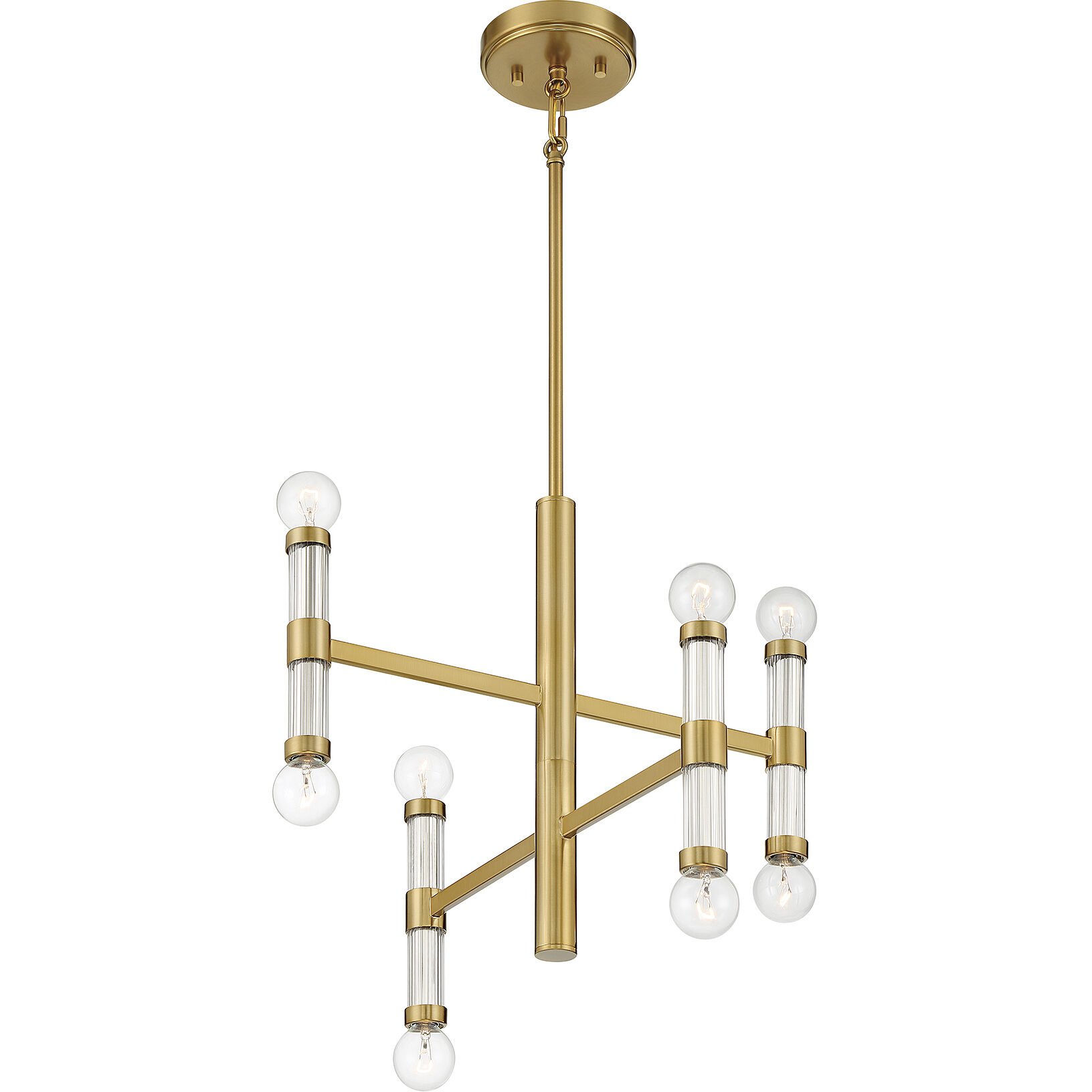 Kingsburg 8 Light 18 inch Warm Brass Chandelier Ceiling Light