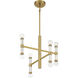 Kingsburg 8 Light 18 inch Warm Brass Chandelier Ceiling Light