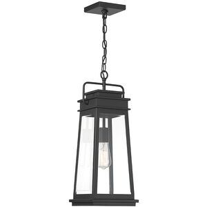 Boone 1 Light 8 inch Matte Black Outdoor Hanging Lantern