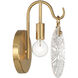 Addison 1 Light 5.75 inch Warm Brass Bathroom Vanity Light Wall Light