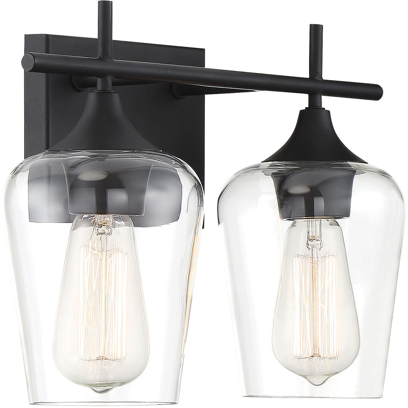 Black 2 shop light vanity light