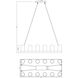 Inman 12 Light 19 inch English Bronze Outdoor Linear Chandelier