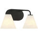 Blair 2 Light 15.5 inch Black Bath Wall Light