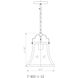 Belle 1 Light 9.5 inch Chateau Linen Mini-Pendant Ceiling Light