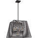 Lakewood 5 Light 24 inch Bronze / Stainless Steel Pendant Ceiling Light