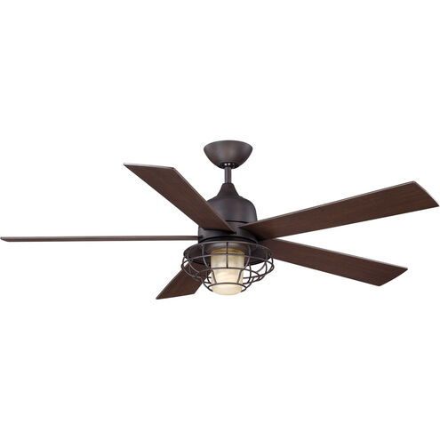 Hyannis 52 inch English Bronze with Chestnut Blades Outdoor Ceiling Fan
