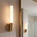Connor LED 5 inch Brass Vanity Light Wall Light