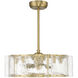Genry 14 inch Warm Brass with Gold Blades Fan D'Lier
