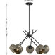 Jasper 5 Light 27.38 inch Matte Black Chandelier Ceiling Light