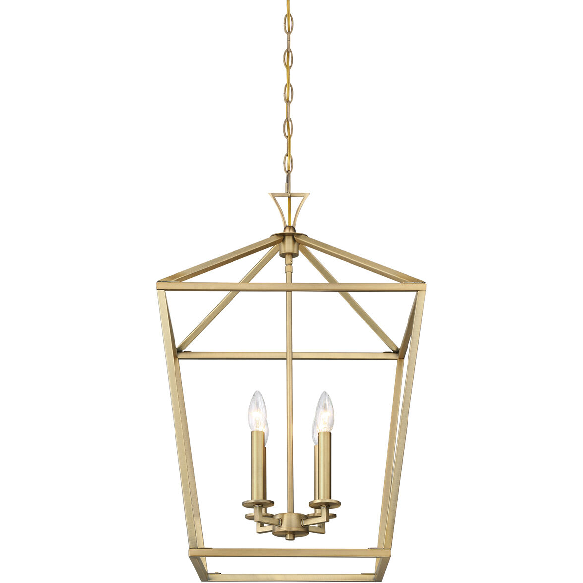 Townsend 4 Light 17 inch Warm Brass Pendant Ceiling Light, Essentials