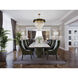 Marquise 9 Light 30 inch Black with Warm Brass Accents Chandelier Ceiling Light