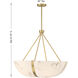Chalfont 4 Light 30 inch Warm Brass Pendant Ceiling Light