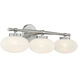Barrow 3 Light 25 inch Satin Nickel Bathroom Vanity Light Wall Light