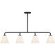 Blair Linear Chandelier Ceiling Light in Matte Black