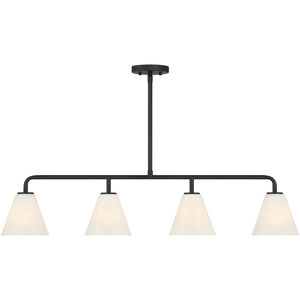 Blair Linear Chandelier Ceiling Light in Matte Black