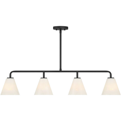 Blair Linear Chandelier Ceiling Light in Matte Black