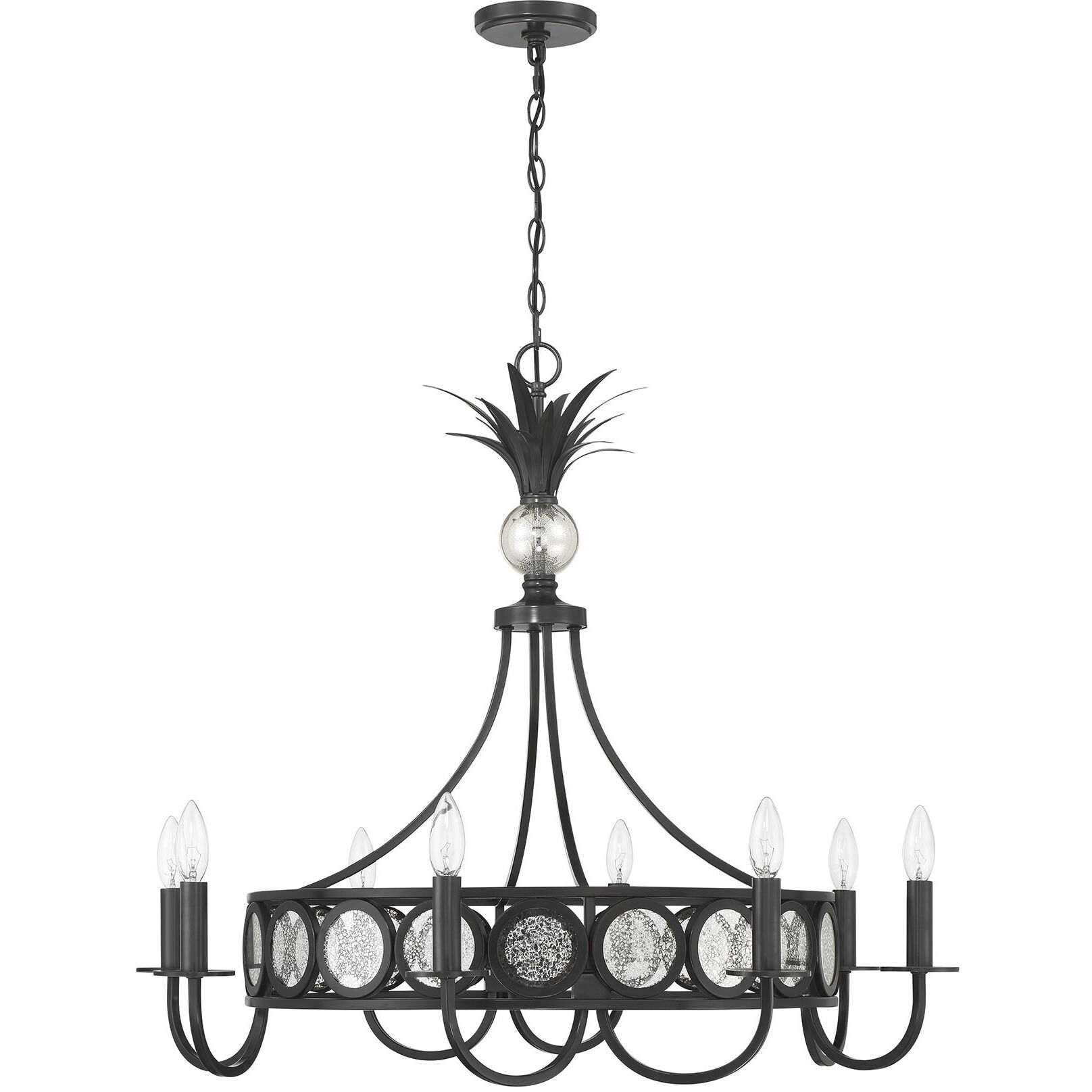 Hearst 8 Light 33 inch Black Tourmaline Chandelier Ceiling Light