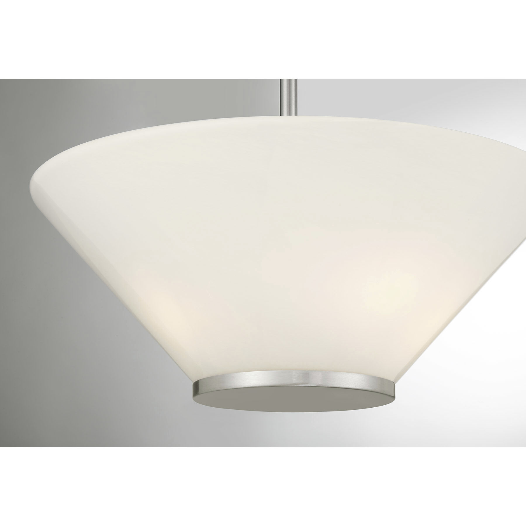 Blair 3 Light 15 inch Satin Nickel Convertible Semi-Flush or Pendant Ceiling Light