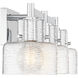 Dover 3 Light 25 inch Chrome Bathroom Vanity Light Wall Light