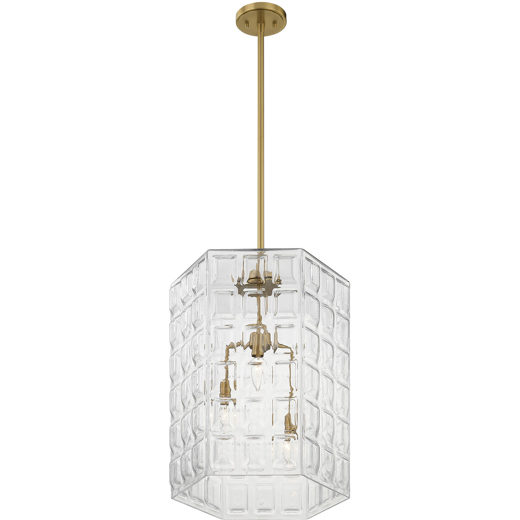 Reddick 3 Light 16 inch Warm Brass Pendant Ceiling Light