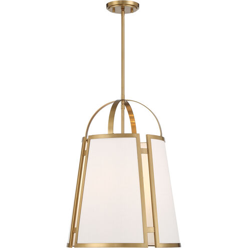 Chartwell 4 Light 16.75 inch Warm Brass Pendant Ceiling Light