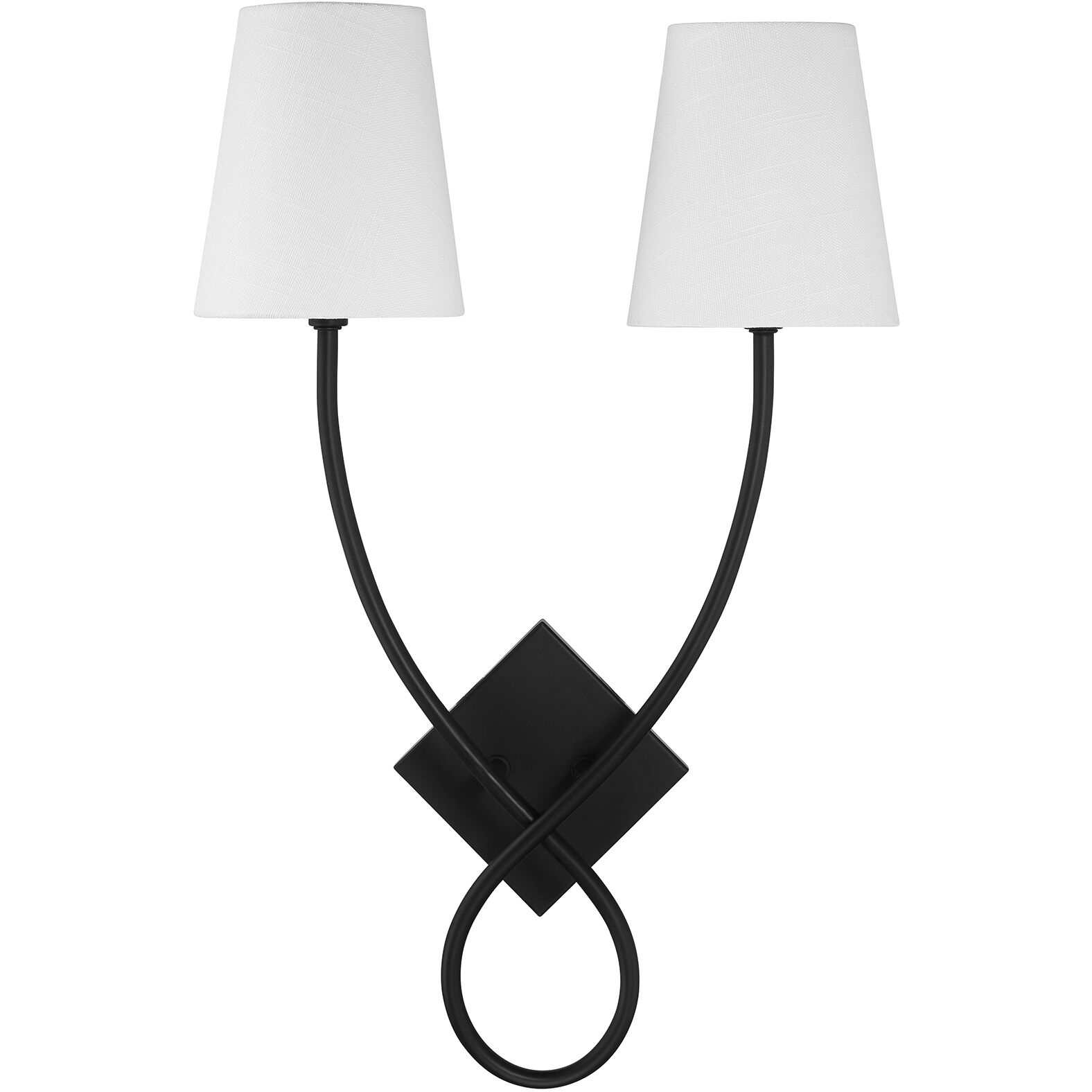 Barclay 2 Light 15.5 inch Matte Black Wall Sconce Wall Light