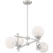 Medina 4 Light 26 inch Satin Nickel Chandelier Ceiling Light
