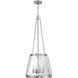 Crawford 4 Light 18 inch Satin Nickel Pendant Ceiling Light