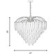 Boa 9 Light 27 inch Warm Brass Chandelier Ceiling Light