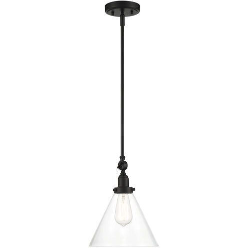 Drake 1 Light 10 inch Matte Black Pendant Ceiling Light, Essentials