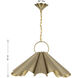 Vinton 3 Light 26 inch Noble Brass Pendant Ceiling Light
