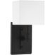 Collins 1 Light 5.5 inch Matte Black Wall Sconce Wall Light, Lighting One