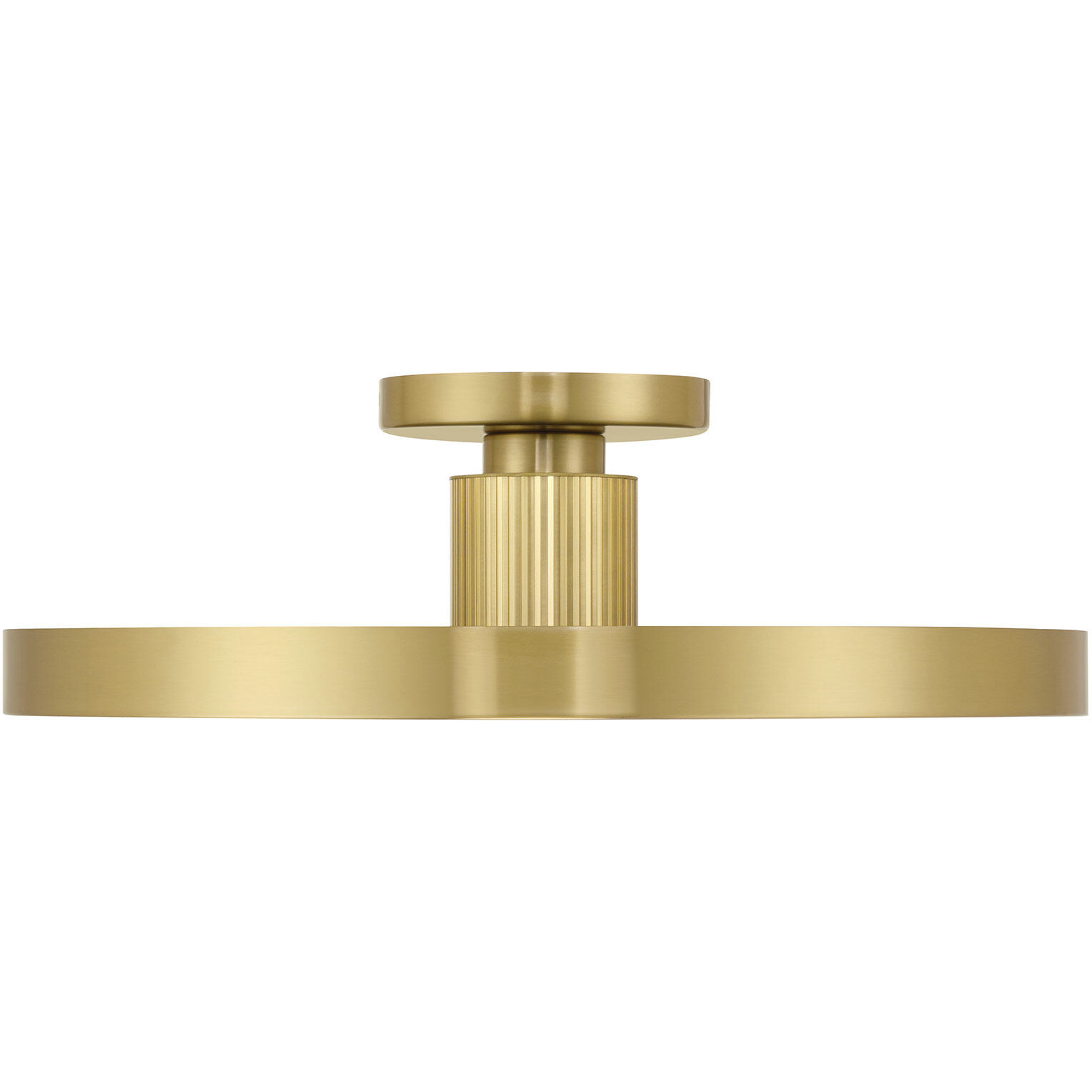 Thayer LED 20 inch Warm Brass Semi-Flush Ceiling Light