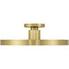 Thayer LED 20 inch Warm Brass Semi-Flush Ceiling Light
