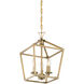 Townsend 3 Light 10 inch Warm Brass Pendant Ceiling Light, Essentials