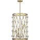 Bailey 6 Light 18 inch Warm Brass Pendant Ceiling Light