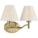 Rosa 2 Light 17 inch Noble Brass Bathroom Vanity Light Wall Light