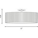 Maynard 4 Light 22 inch Warm Brass Flush Mount Ceiling Light