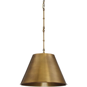 Alden 1 Light 18.25 inch Warm Brass Pendant Ceiling Light, Essentials
