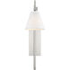 Rutland 11.5 inch 60 watt Satin Nickel Adjustable Wall Sconce Wall Light, Essentials