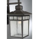 Linden 1 Light 15 inch Textured Bronze Outdoor Wall Lantern