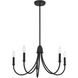 Cameron 5 Light 29 inch Matte Black Chandelier Ceiling Light, Essentials