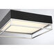 Creswell LED 14 inch Satin Nickel Flush Mount Ceiling Light, Square