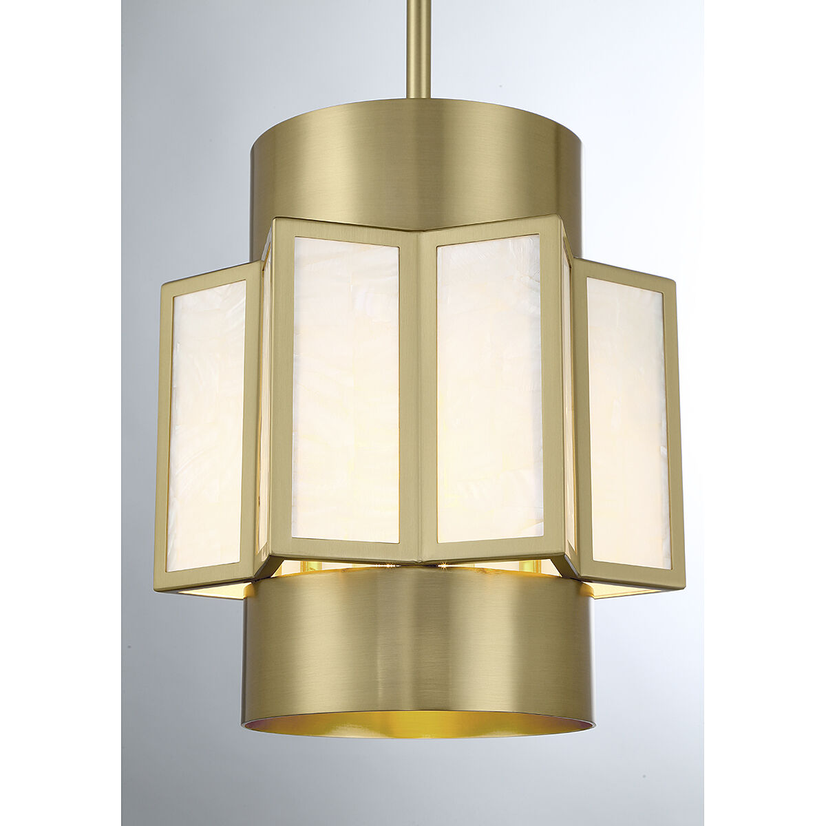 Gideon 3 Light 16 inch Warm Brass Pendant Ceiling Light