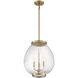Welles 3 Light 16 inch Warm Brass Pendant Ceiling Light, Essentials